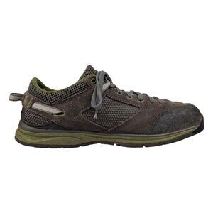 VASQUE Grand Traverse Hiking Shoes Mens Grey Green Suede Low Top 7314 Size 9M